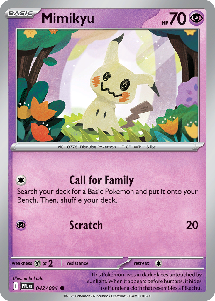 Mimikyu — ME02: Phantasmal Flames #042/094