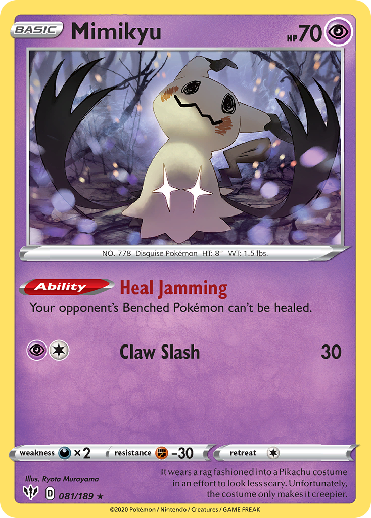 Mimikyu — SWSH03: Darkness Ablaze #081/189