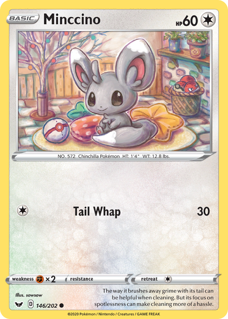 Minccino (146) — SWSH01: Sword & Shield Base Set #146/202