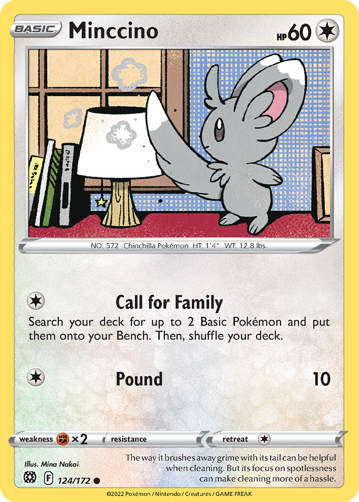 Minccino — SWSH09: Brilliant Stars #124/172