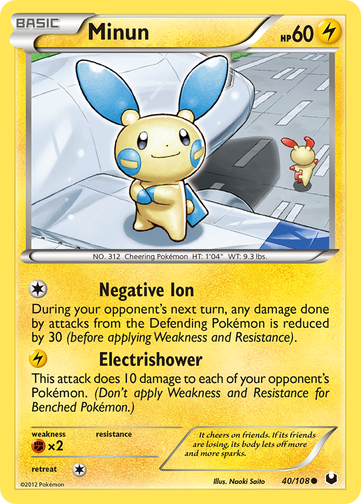 Minun — Dark Explorers #40/108