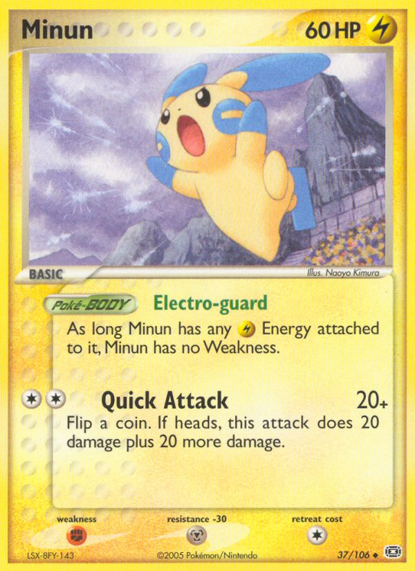 Minun — Emerald #37/106