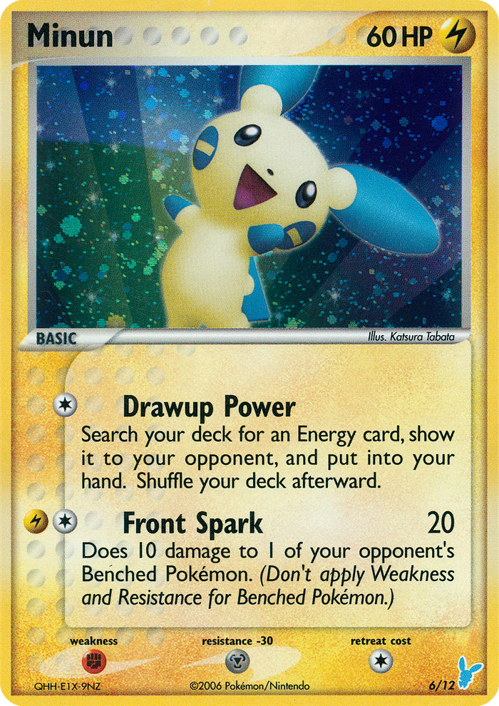 Minun — EX Trainer Kit 2: Plusle & Minun #6/12