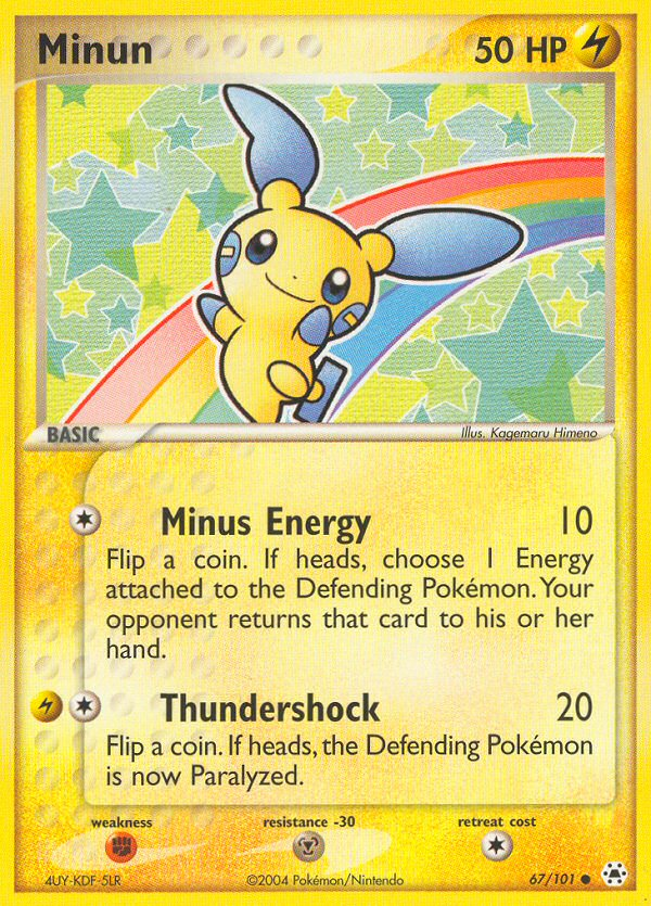 Minun — Hidden Legends #67/101