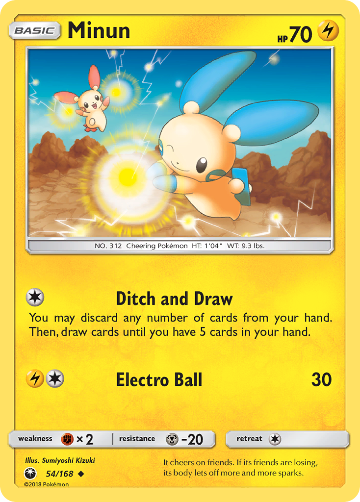 Minun — SM - Celestial Storm #54/168