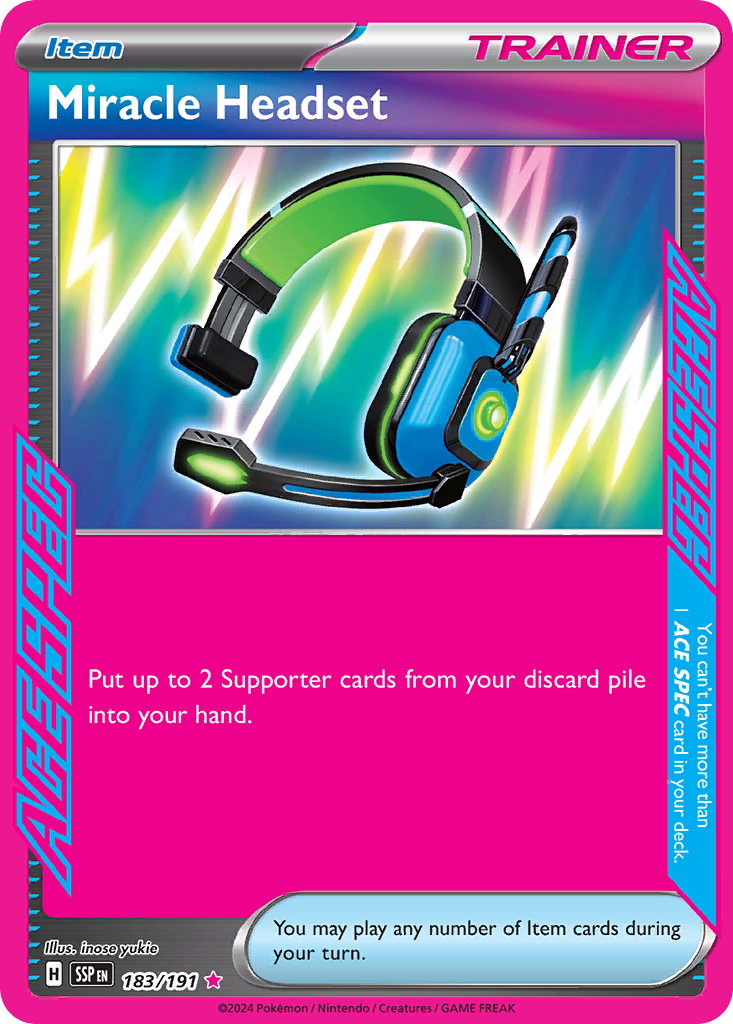 Miracle Headset — SV08: Surging Sparks #183/191