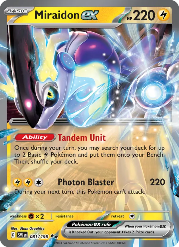 Miraidon ex — Jumbo Cards #081/198