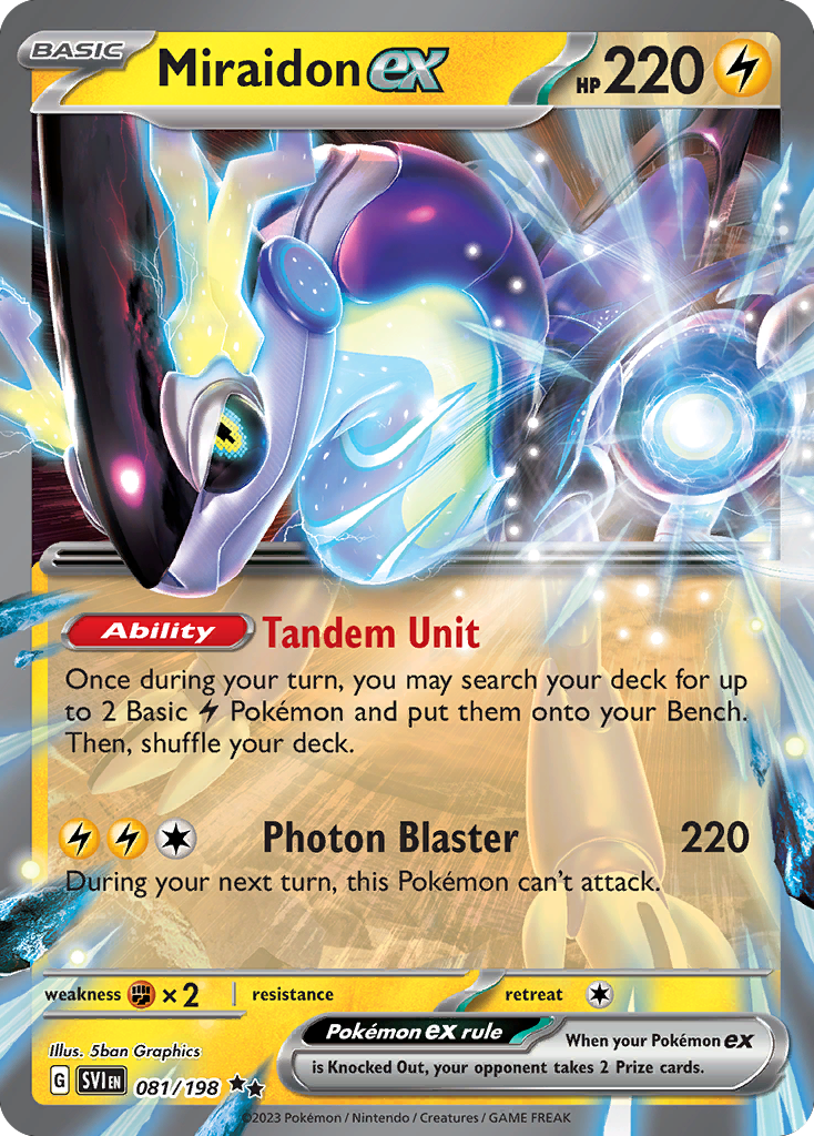 Miraidon ex — Prize Pack Series Cards #081/198
