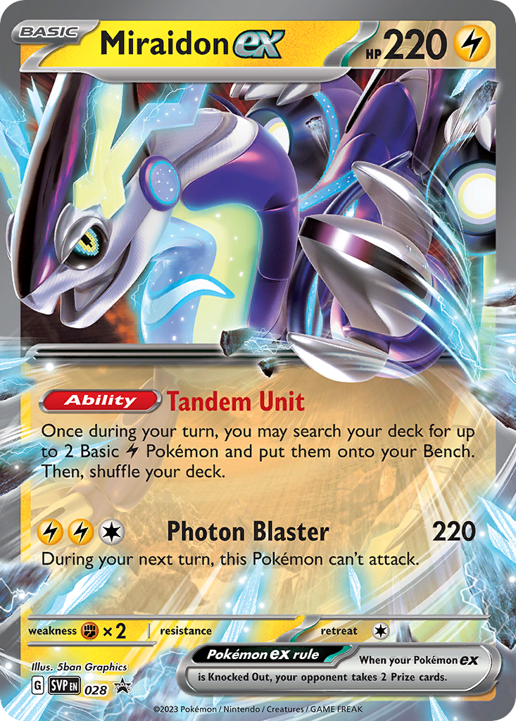 Miraidon ex — SV: Scarlet & Violet Promo Cards #028