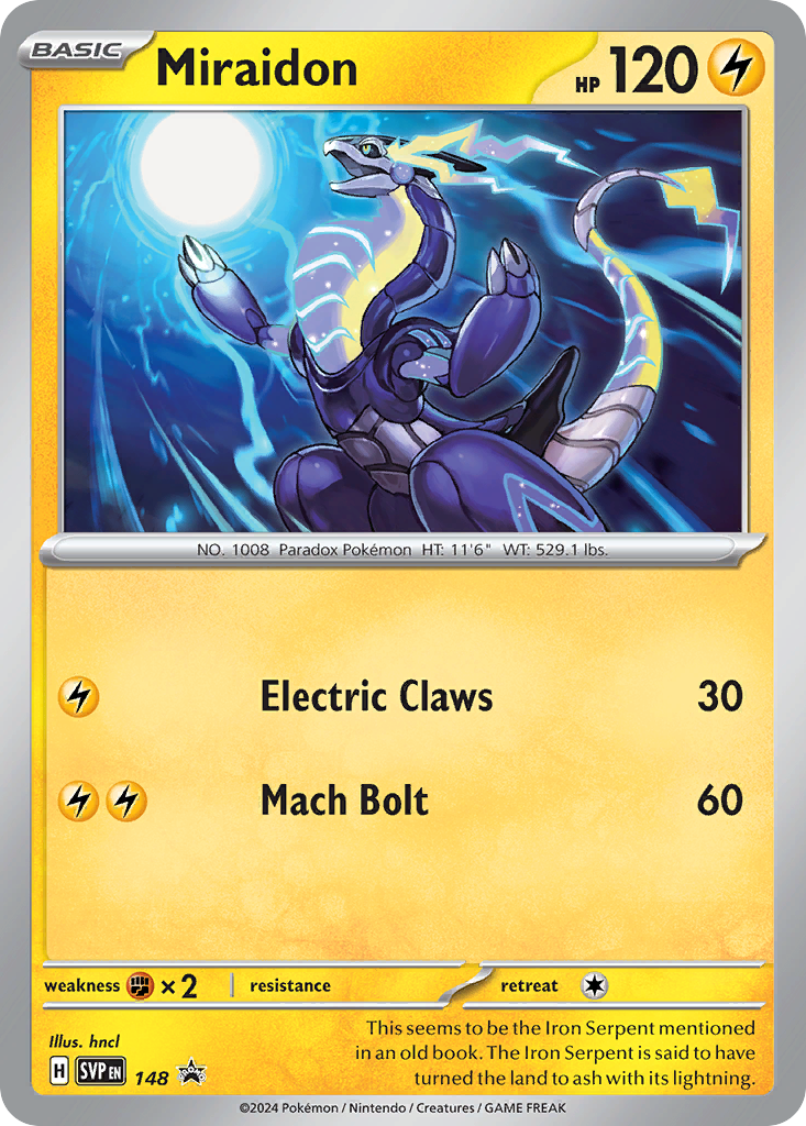 Miraidon — SV: Scarlet & Violet Promo Cards #148