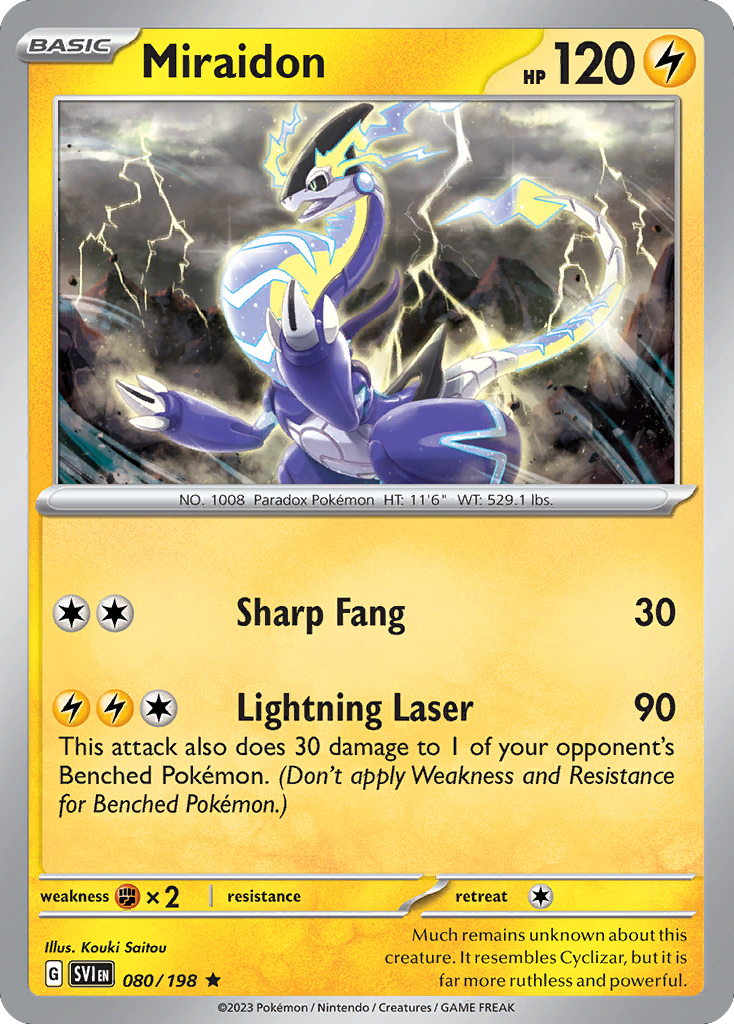 Miraidon — SV01: Scarlet & Violet Base Set #080/198