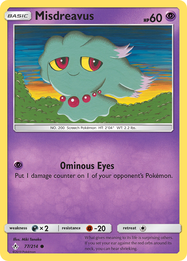 Misdreavus — SM - Unbroken Bonds #77/214