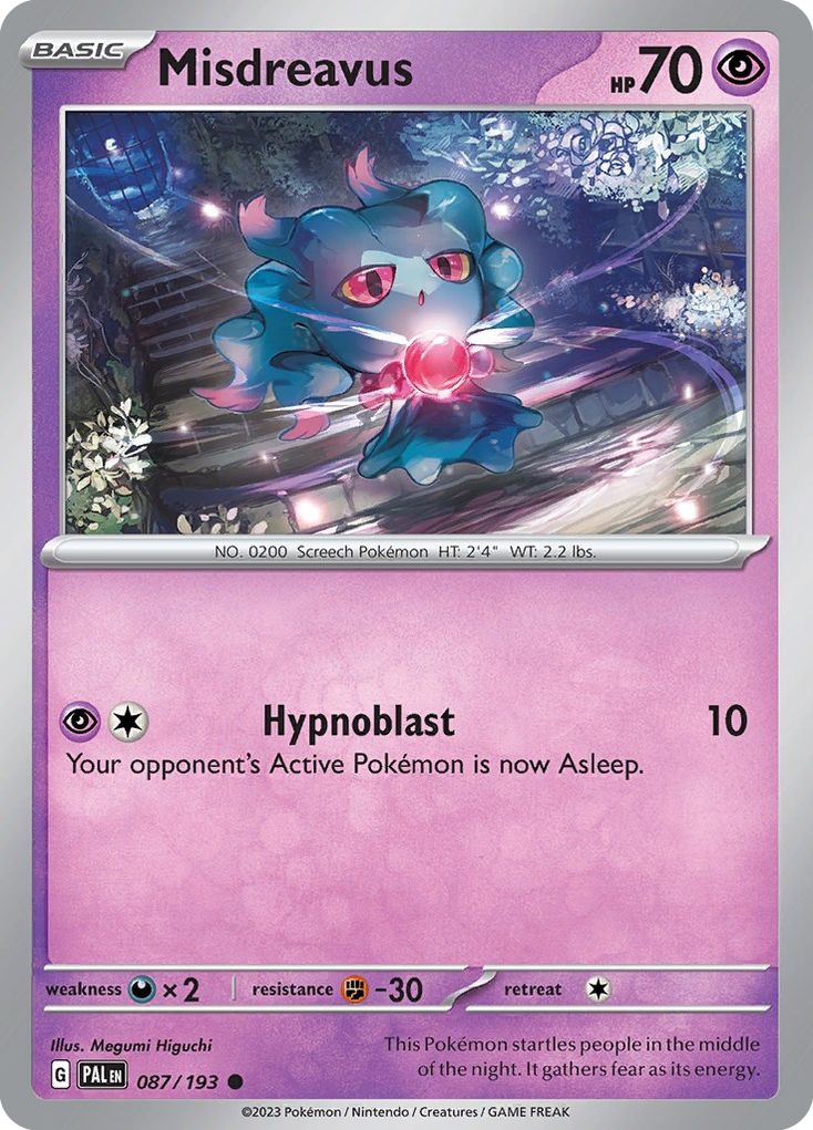 Misdreavus — SV02: Paldea Evolved #087/193