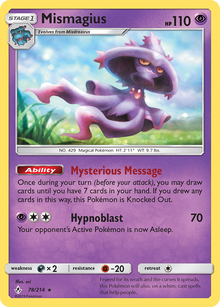 Mismagius — SM - Unbroken Bonds #78/214