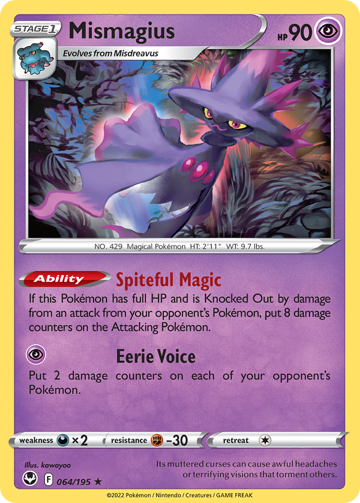 Mismagius — SWSH12: Silver Tempest #064/195