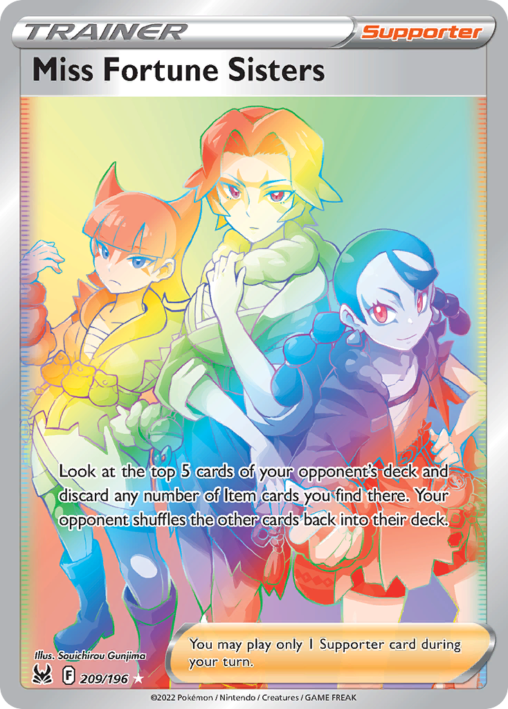 Miss Fortune Sisters (Secret) — SWSH11: Lost Origin #209/196