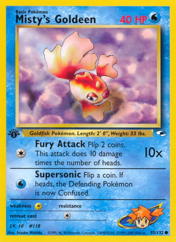 Misty's Goldeen (85) — Gym Heroes #085/132