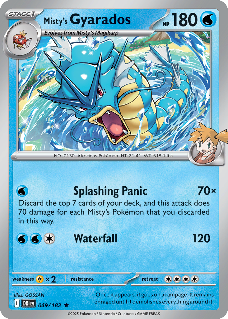 Misty's Gyarados — SV10: Destined Rivals #049/182