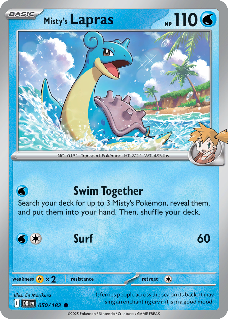 Misty's Lapras — SV10: Destined Rivals #050/182