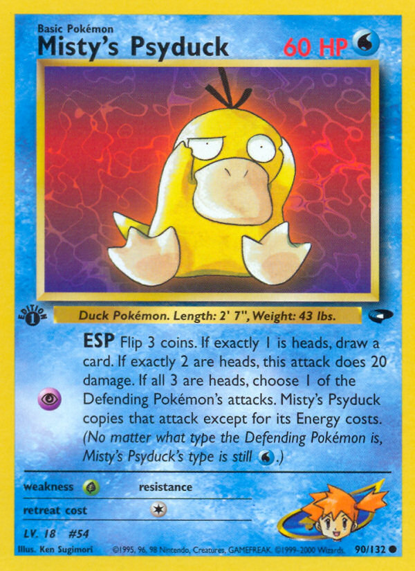 Misty's Psyduck — Gym Challenge #090/132