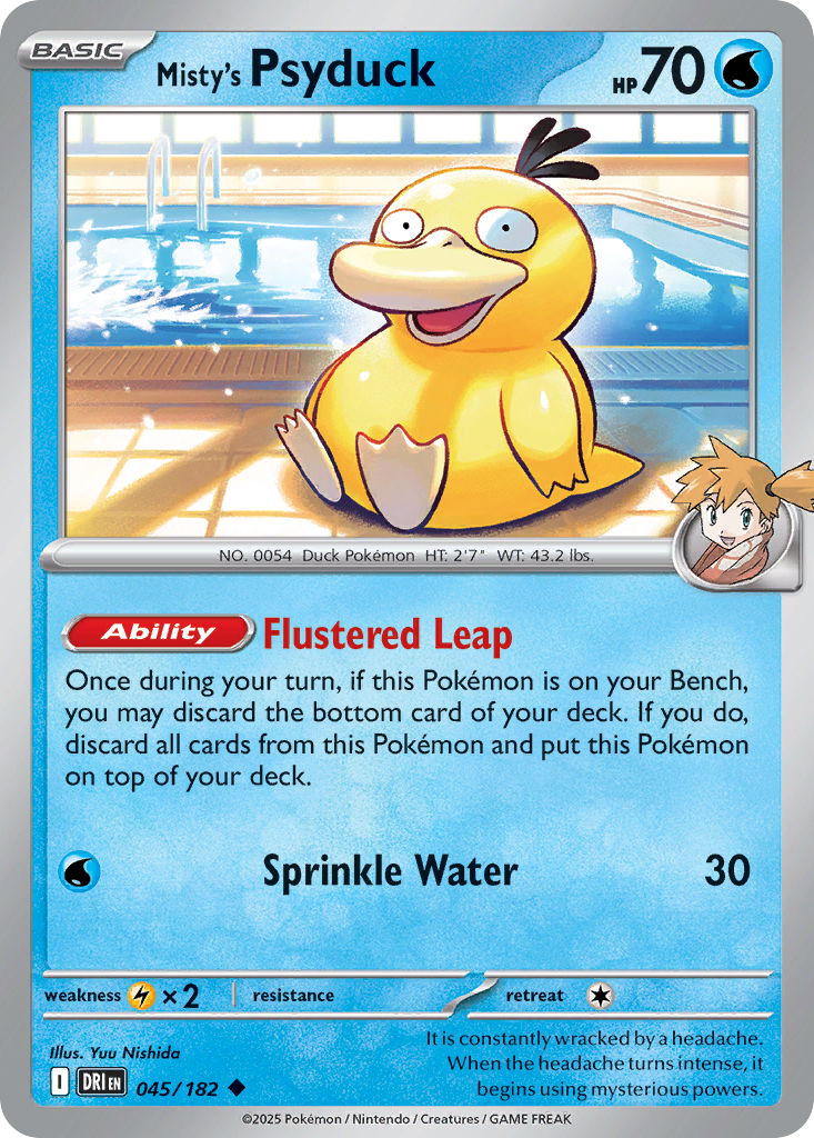 Misty's Psyduck — SV10: Destined Rivals #045/182