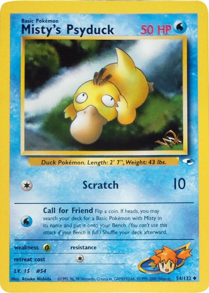 Misty's Psyduck [W Stamped] — WoTC Promo #054/132