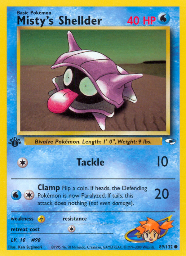 Misty's Shellder — Gym Heroes #089/132