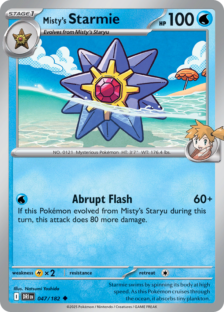 Misty's Starmie — SV10: Destined Rivals #047/182