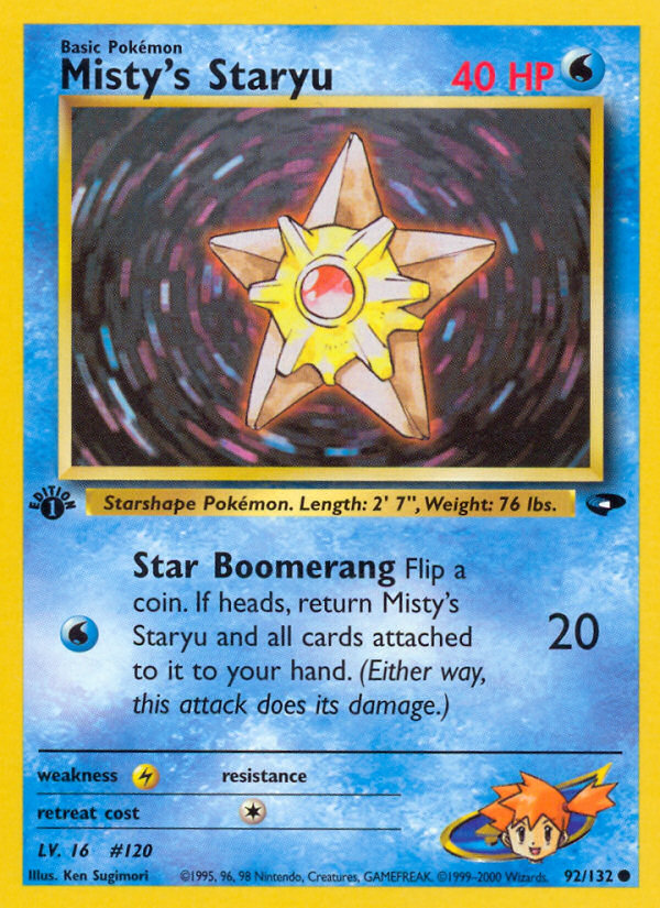 Misty's Staryu — Gym Challenge #092/132