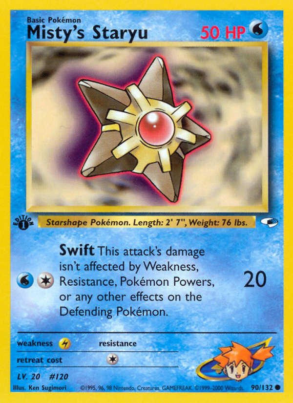 Misty's Staryu — Gym Heroes #090/132