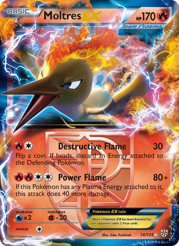 Moltres EX (Team Plasma) — Plasma Storm #14/135