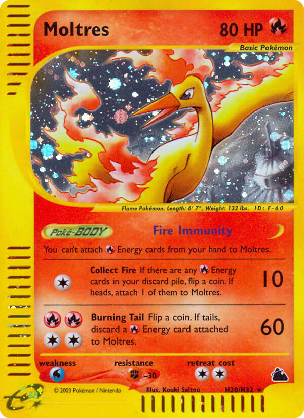 Moltres (H20) — Skyridge #H20/H32