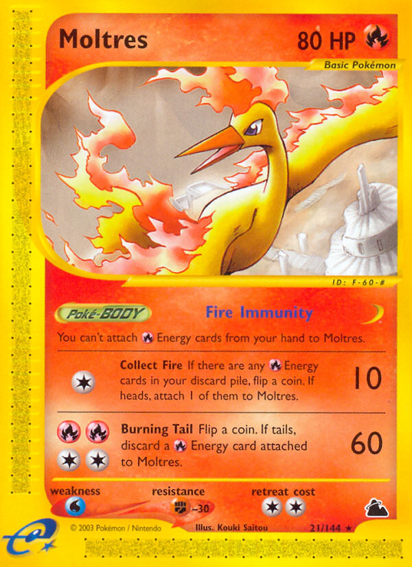Moltres — Skyridge #021/144