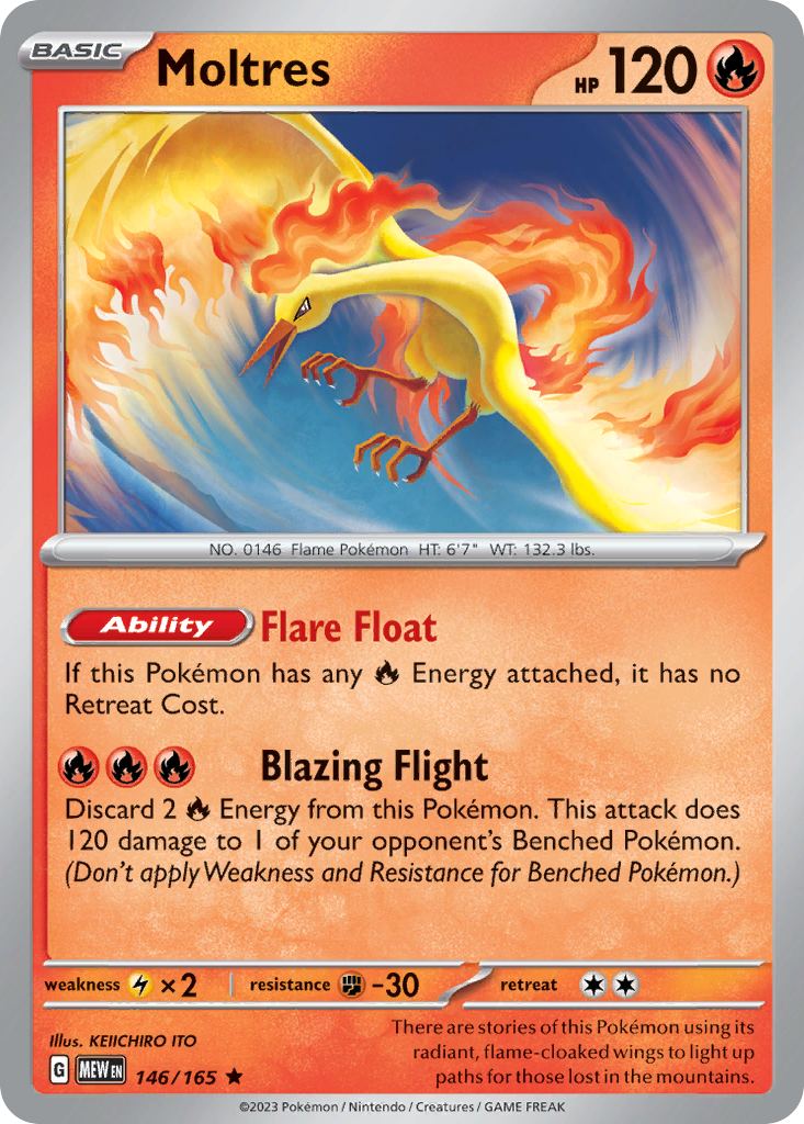 Moltres — SV: Scarlet & Violet 151 #146/165