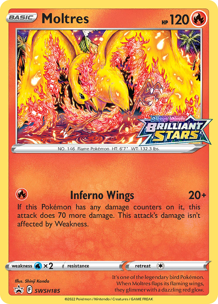 Moltres — SWSH: Sword & Shield Promo Cards #SWSH185