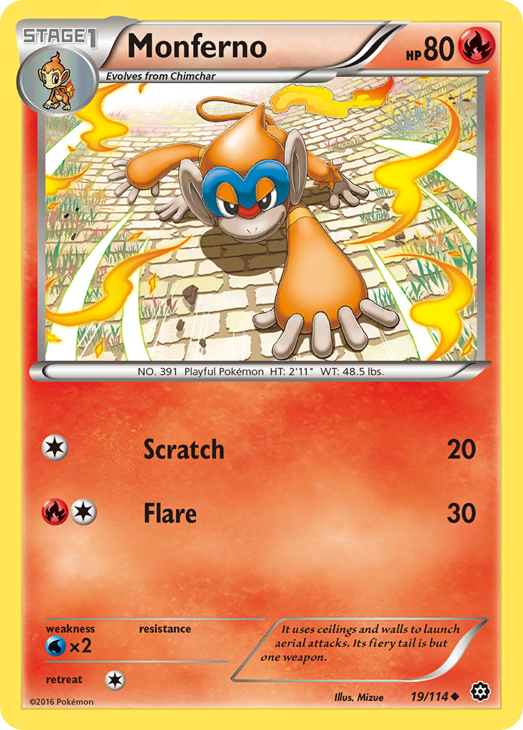 Monferno — XY - Steam Siege #19/114