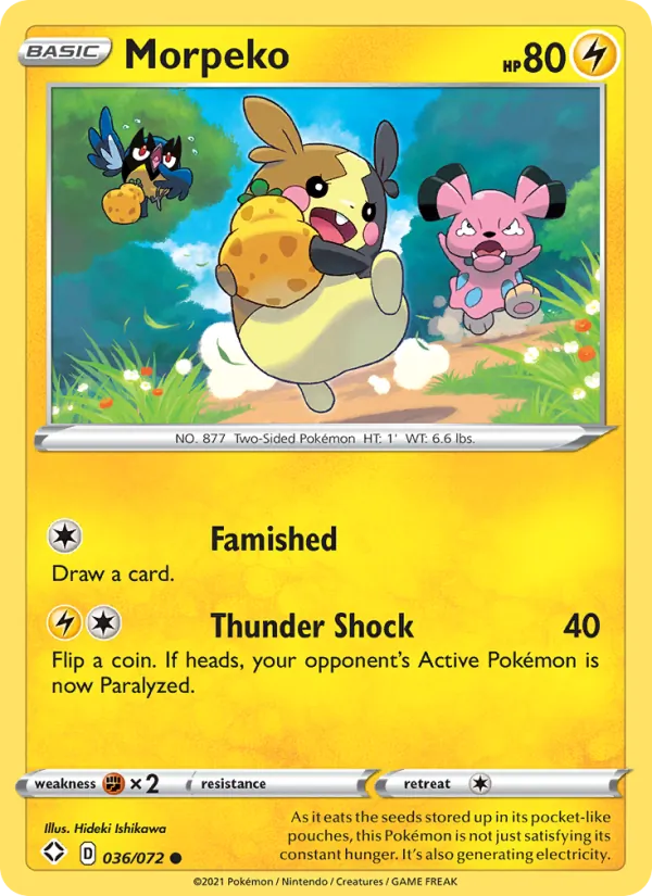 Morpeko (036) — Shining Fates #036/072