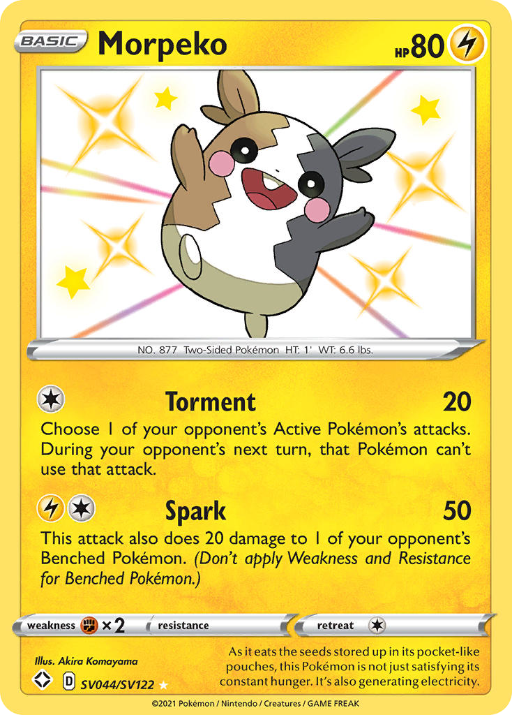 Morpeko — Shining Fates: Shiny Vault #SV044/SV122