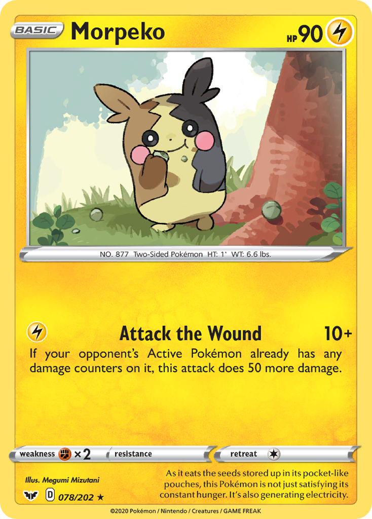 Morpeko — SWSH01: Sword & Shield Base Set #078/202