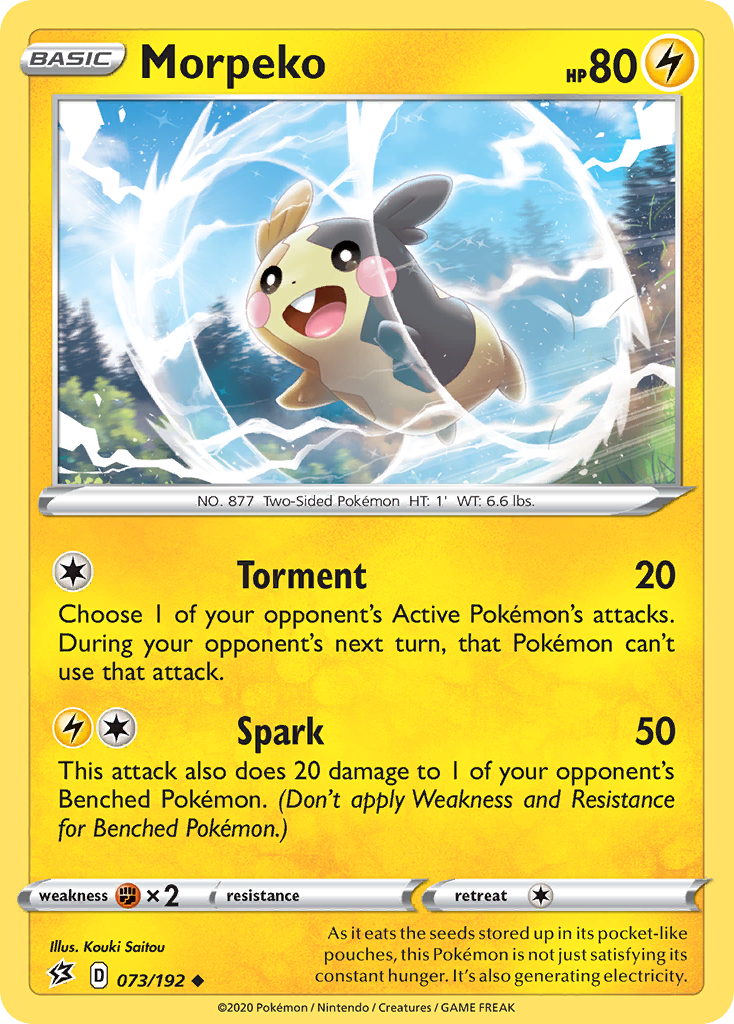 Morpeko — SWSH02: Rebel Clash #073/192