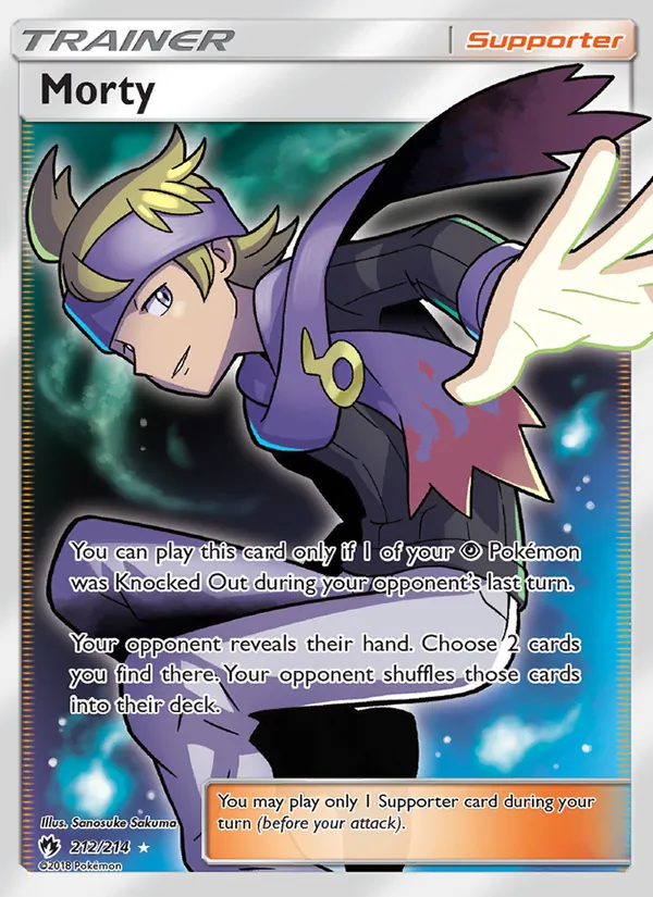 Morty (Full Art) — SM - Lost Thunder #212/214