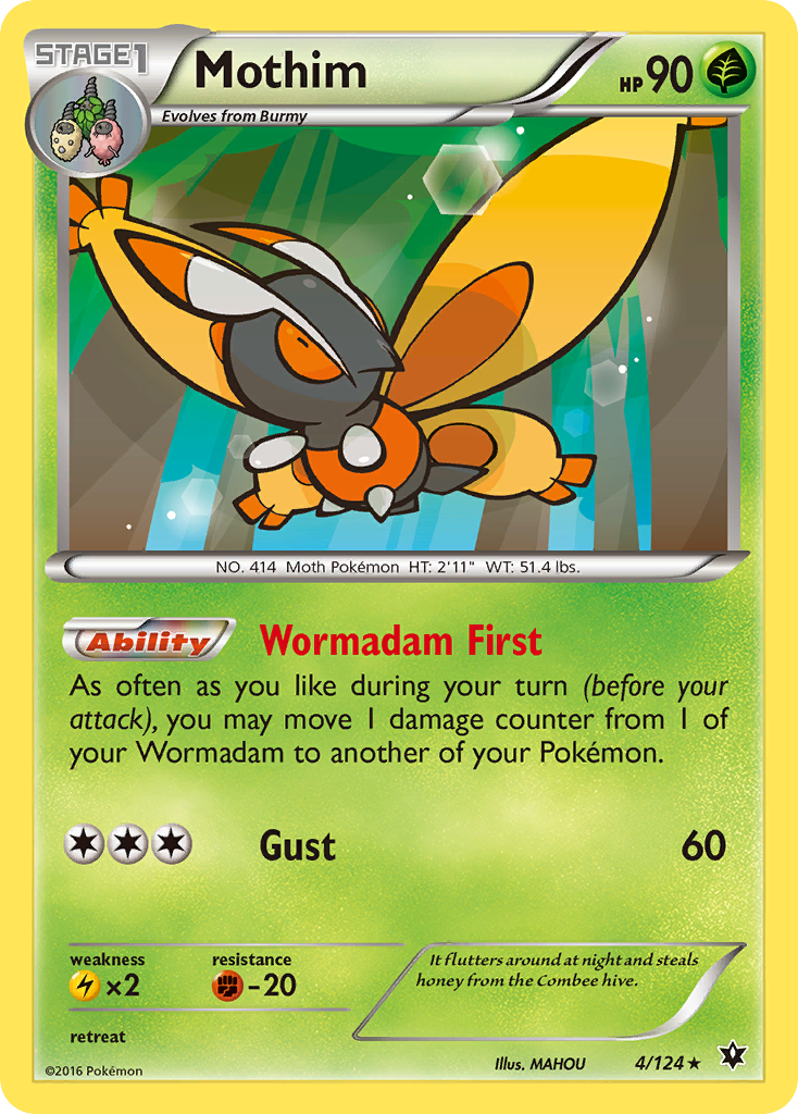 Mothim — XY - Fates Collide #4/124