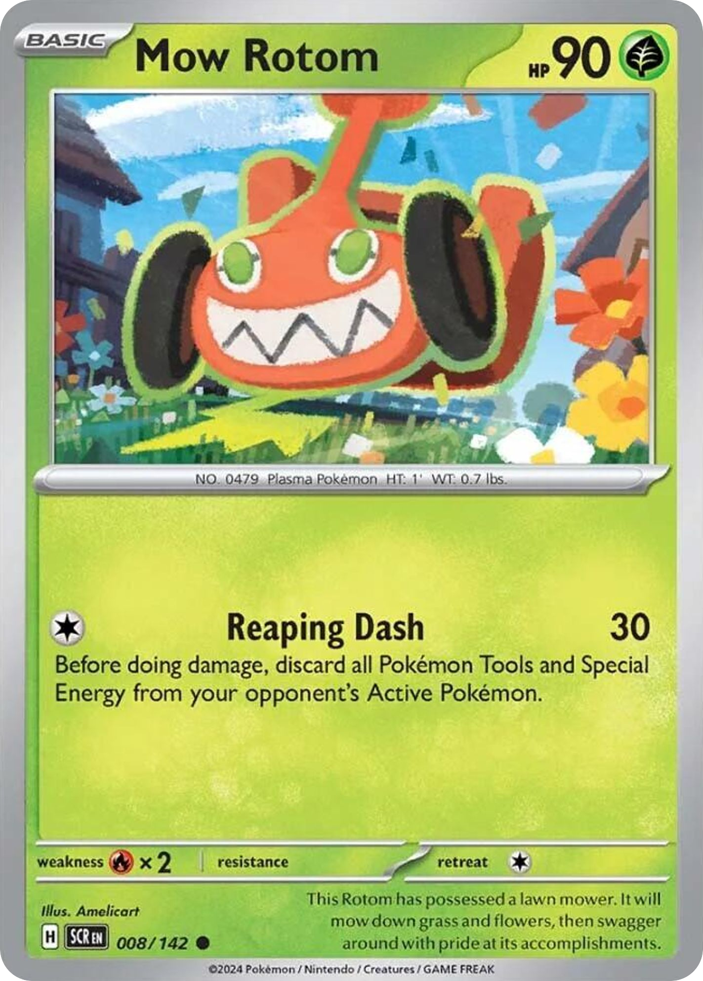 Mow Rotom — SV07: Stellar Crown #008/142