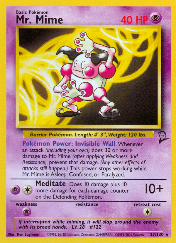 Mr. Mime — Base Set 2 #027/130
