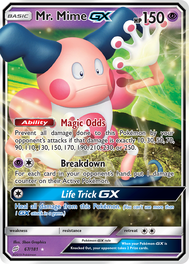 Mr. Mime GX — SM - Team Up #67/181