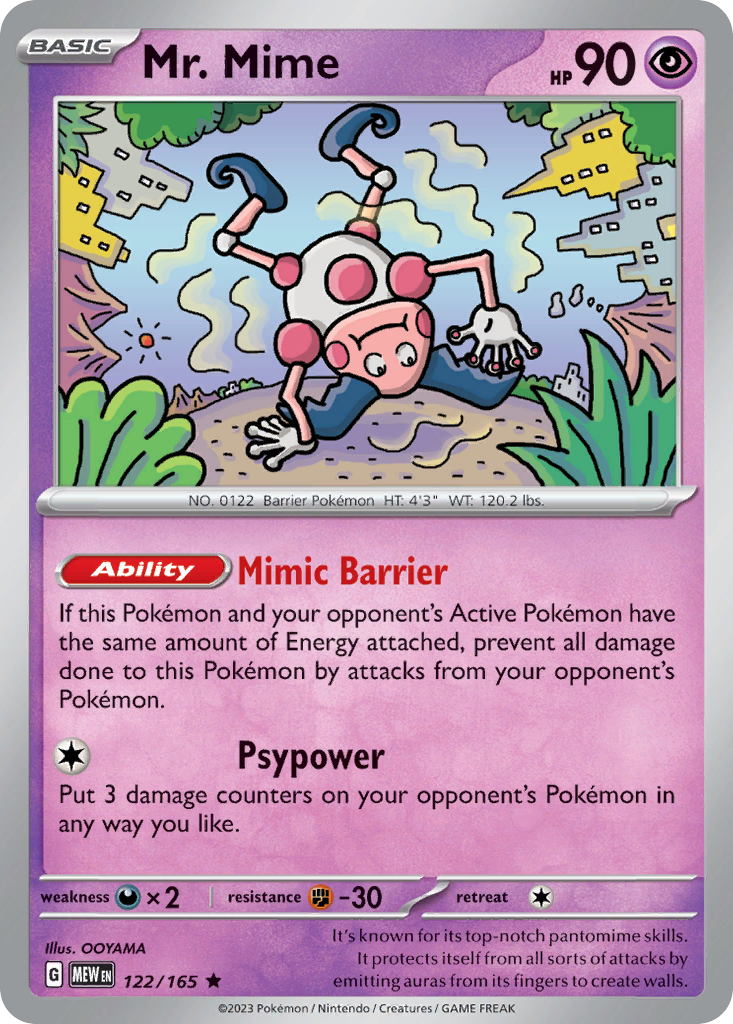 Mr. Mime — SV: Scarlet & Violet 151 #122/165