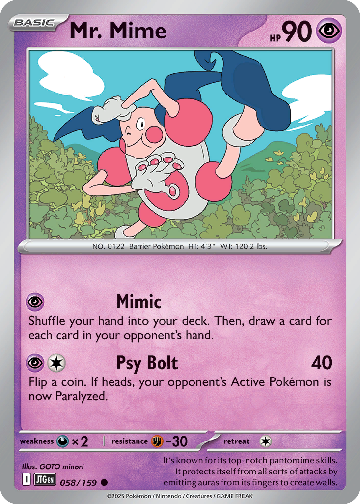 Mr. Mime — SV09: Journey Together #058/159