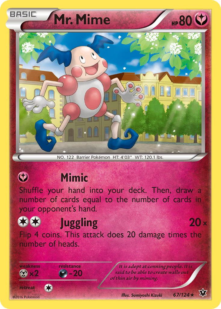 Mr. Mime — XY - Fates Collide #67/124
