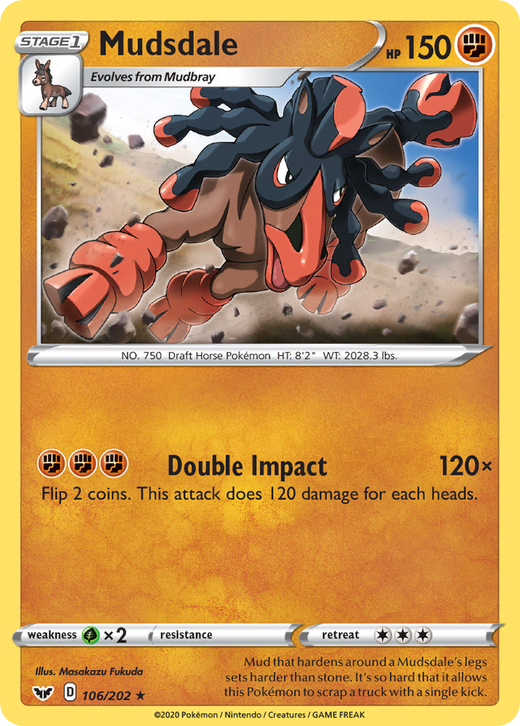 Mudsdale — SWSH01: Sword & Shield Base Set #106/202