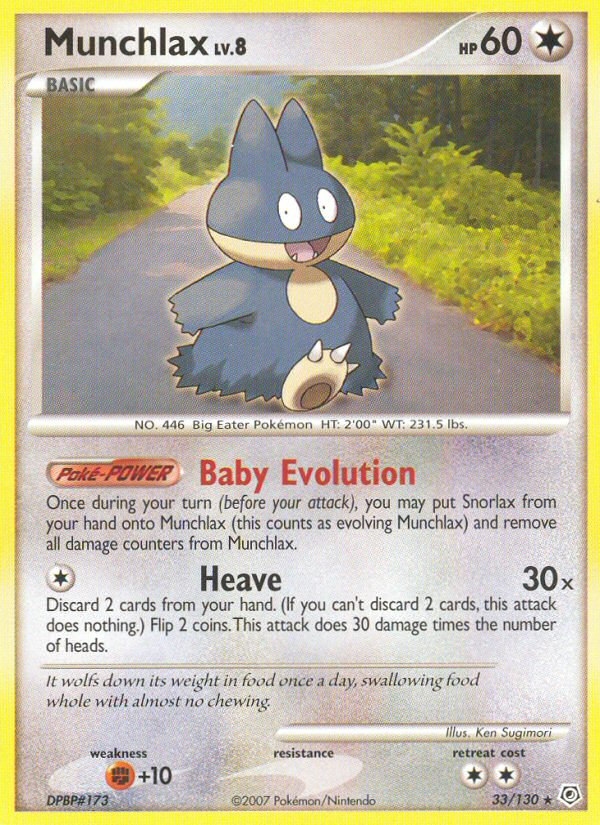 Munchlax — Diamond and Pearl #33/130